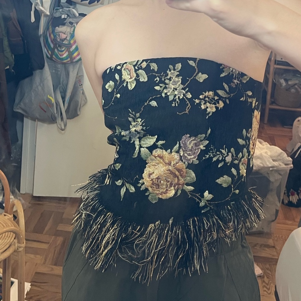 cute floral tube top